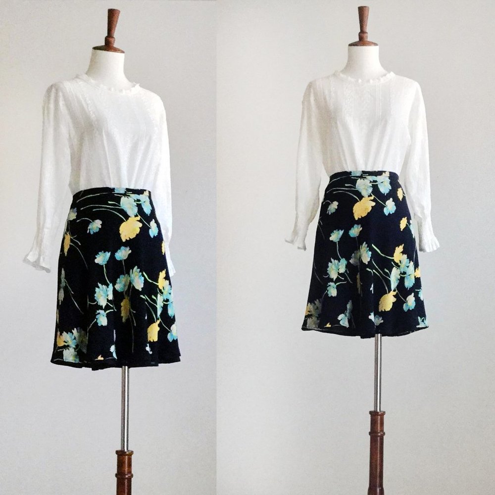 Vintage Ann Taylor Flouncy Floral Skirt